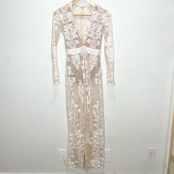 For Love And Lemons Temecula Dress In Ivory XS NWT - Picture 6 of 13